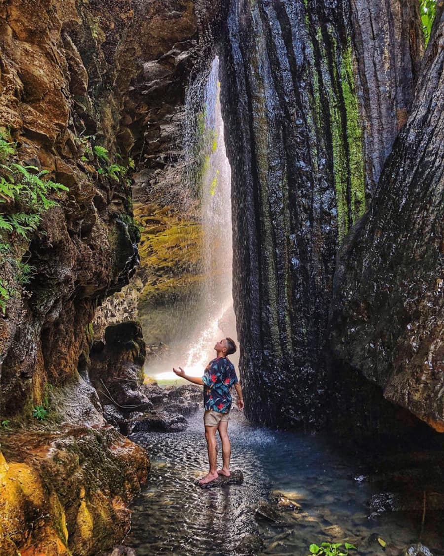 Cave Behind The Dray Nur Waterfall