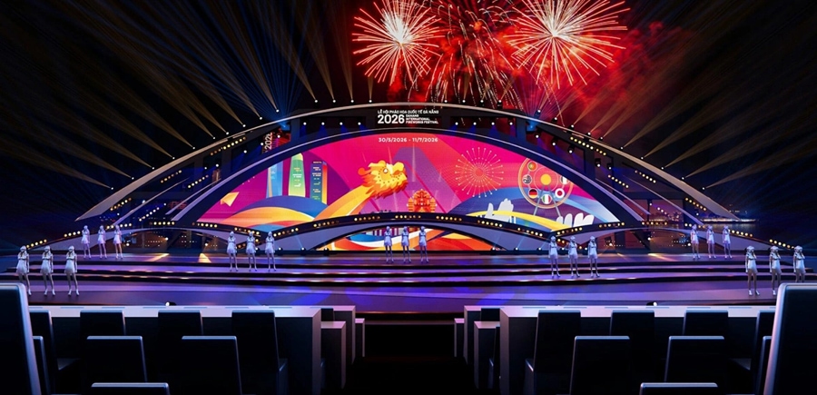 Da Nang International Fireworks Festival 2026 performance stage