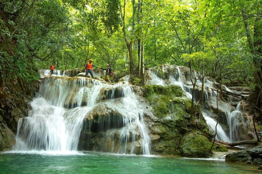 Mu Waterfall is a serene natural spot