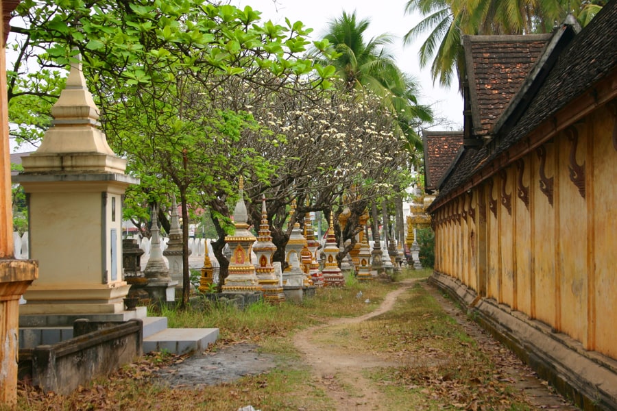 Traditional Courtyard Layout at Wat Sisaket