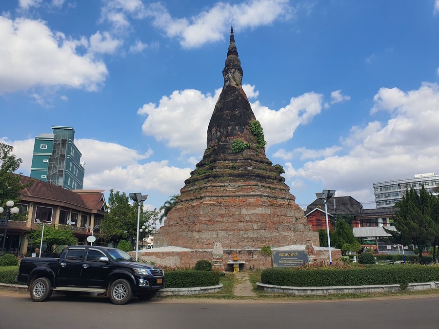 Unique Architecture Of That Dam Stupa