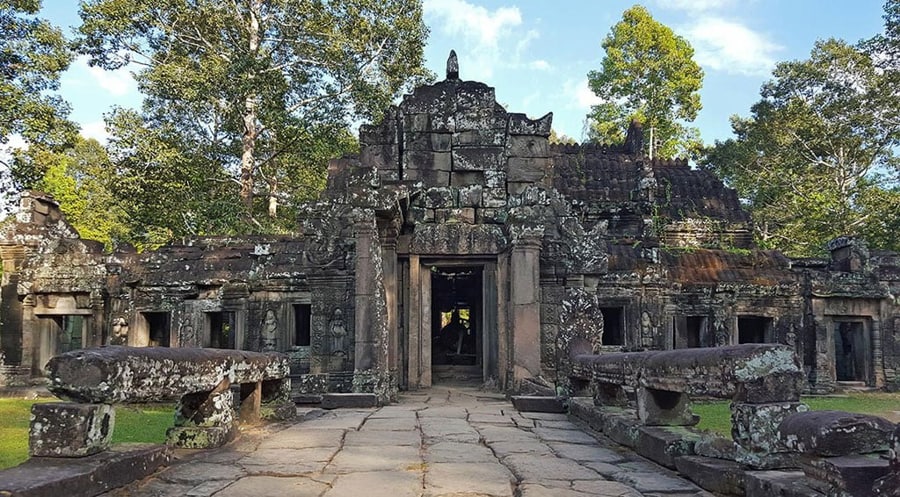 Banteay Kdei is a peaceful Buddhist temple within the Angkor Archaeological Park