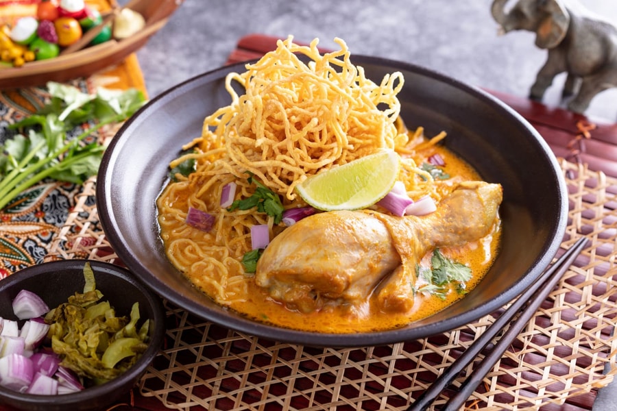 Khao Soi is one of the traditional noodle soups
