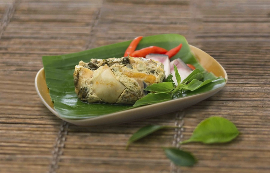 Mok Pa is a traditional dish of the Lao people