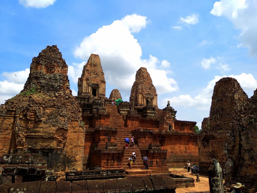 best time to visit the Pre Rup Temple is in the late afternoon