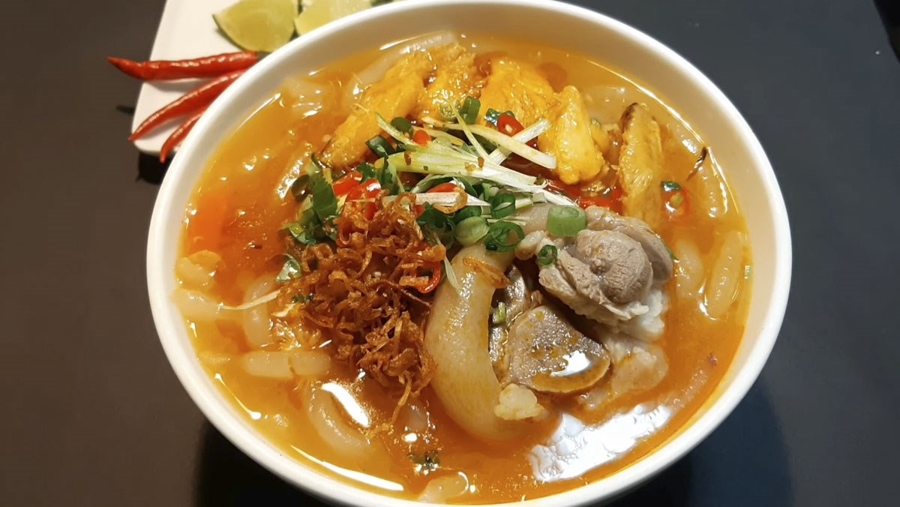Banh Canh is a traditional Vietnamese noodle soup