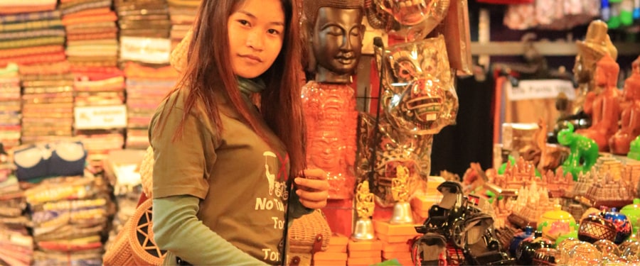 Local Handicraft in kampot night market