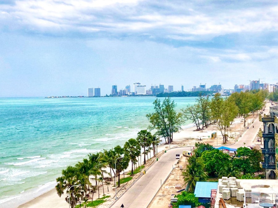 Ochheuteal Beach has evolved with the development of Sihanoukville