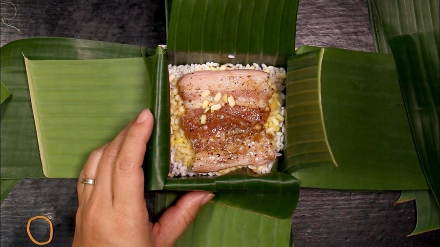 making banh chung
