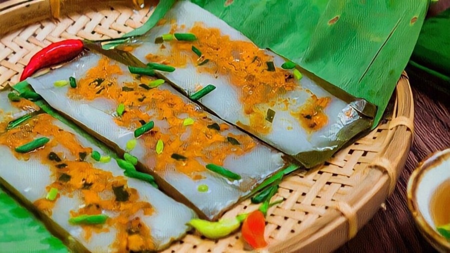 Banh Nam is a traditional Vietnamese steamed cake