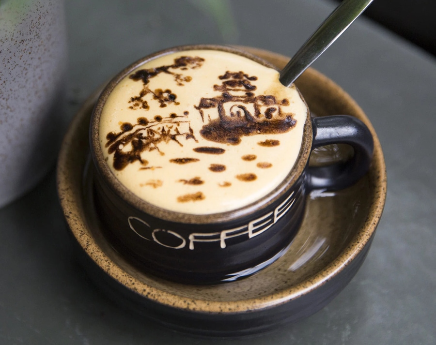 Ca Phe Trung, also called Vietnamese egg coffee