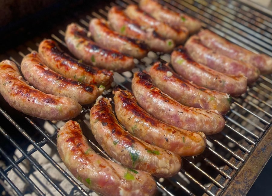Cooking Lao Sausage