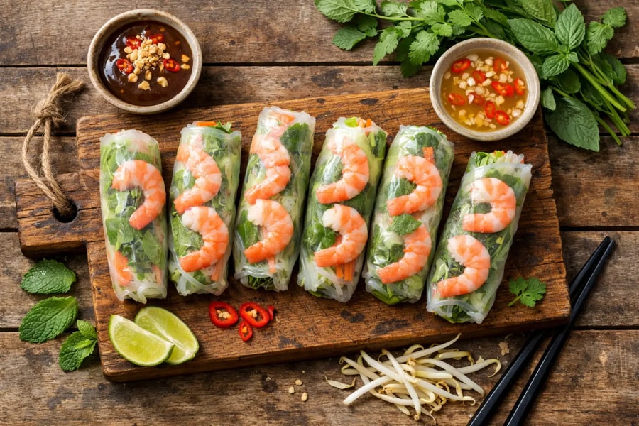 Goi Cuon is a popular Vietnamese dish