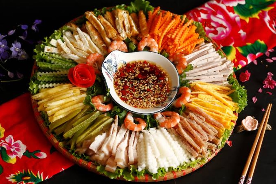 Main Ingredients For Making Goi Cuon Process