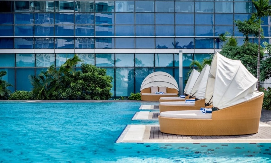 indoor swimming pool at Pan Pacific Hanoi