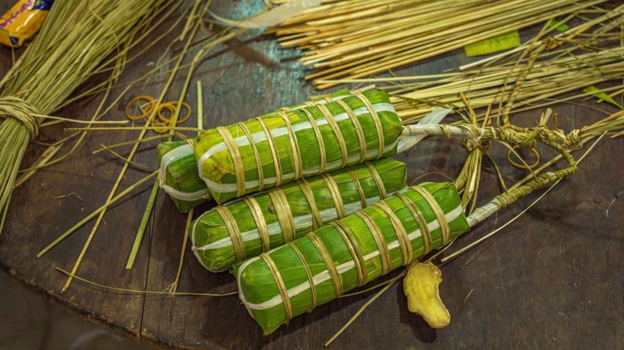 making banh tet